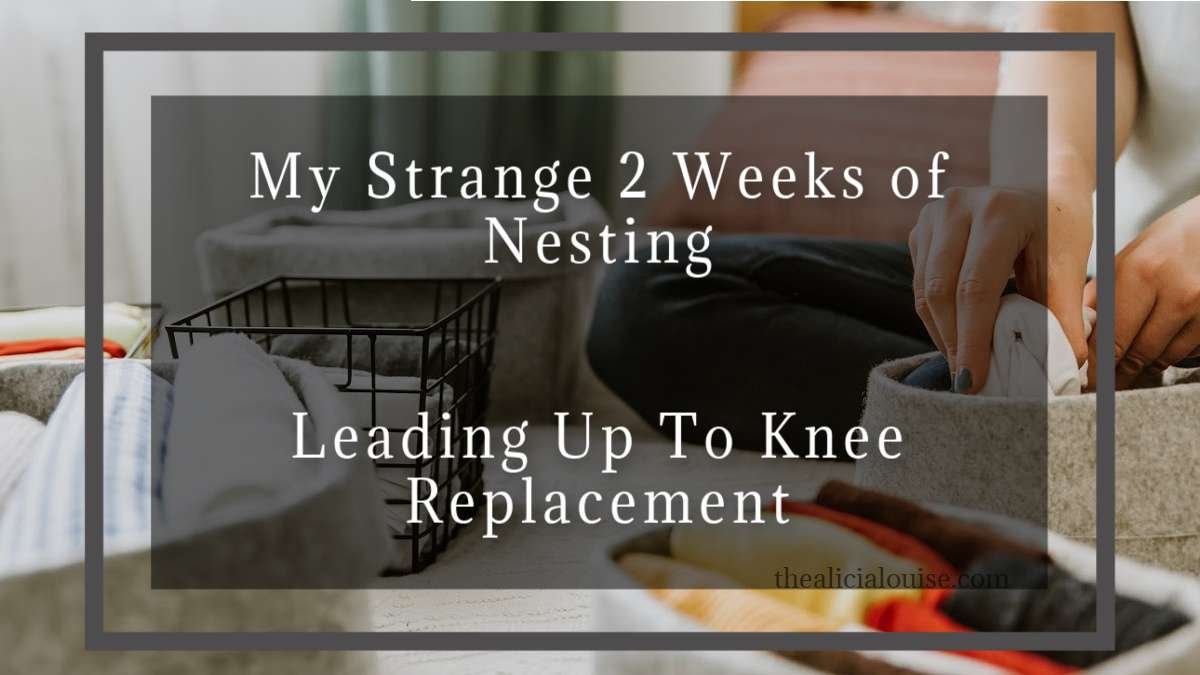 My Strange 2 Weeks of Nesting  Leading Up To Knee Replacement