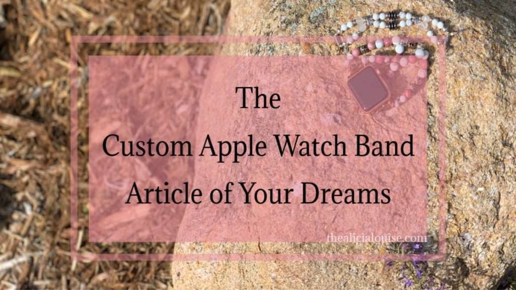Custom Gemstone Apple Watch Bands from Ciao Bella Boutique Review! Click here to see my full review of these stunning interchangeable apple watch bands.