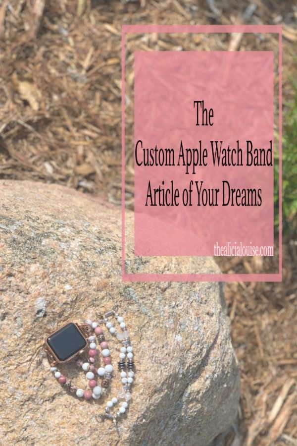 Custom Gemstone Apple Watch Bands from Ciao Bella Boutique Review! Click here to see my full review of these stunning interchangeable apple watch bands. 