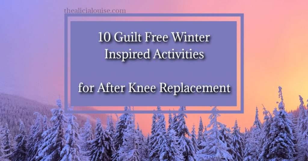 The doctor says to keep it moving, but it is the middle of winter? As much as you might love it, are there any winter activities to do that are safe for your new knee?